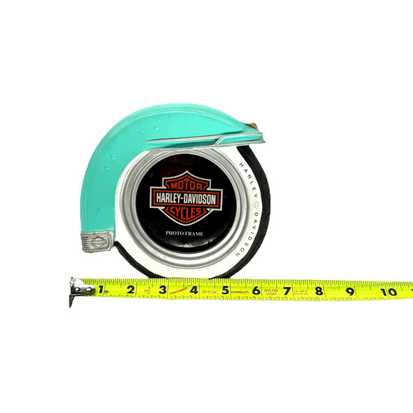 Vintage Harley Davidson Motorcycle Tire Fender Photo Picture 3x3 Frame, Vandor - Picture 7 of 8